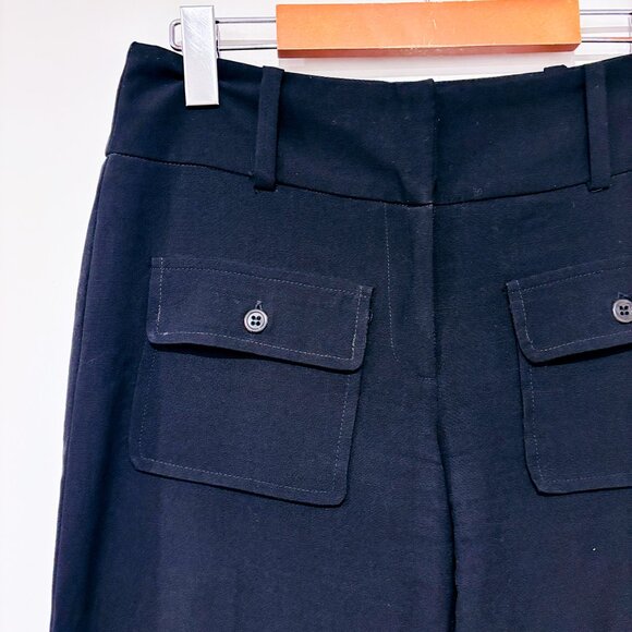 CUE Black Wide Leg Pants with Front Pockets | Small * - Picture 6 of 10